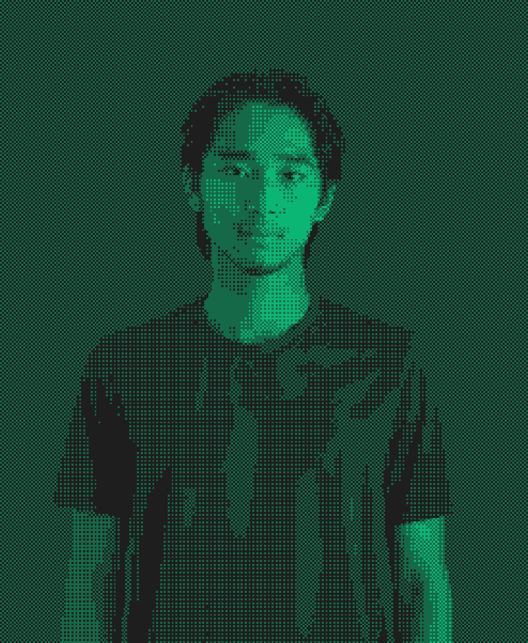 Kei Hayashi dithered portrait